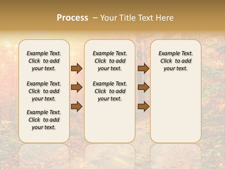 Color Fall Path PowerPoint Template
