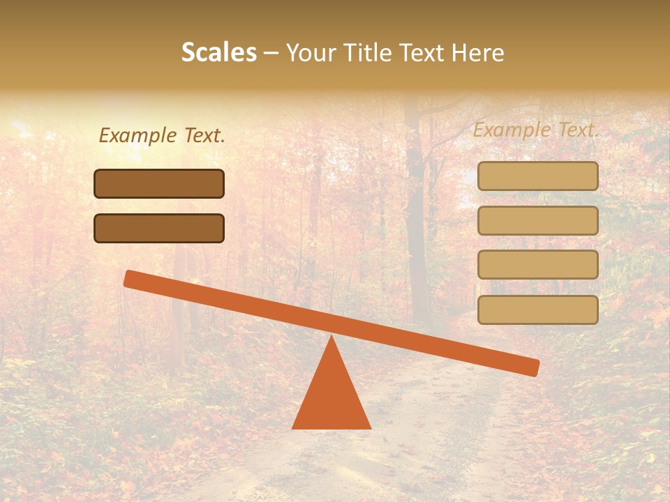 Color Fall Path PowerPoint Template