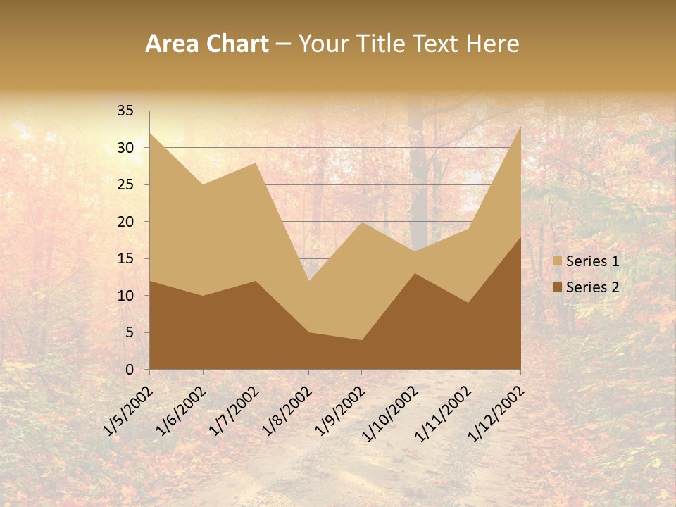 Color Fall Path PowerPoint Template