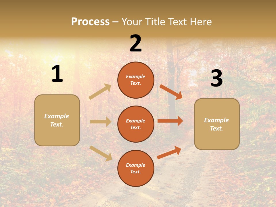 Color Fall Path PowerPoint Template