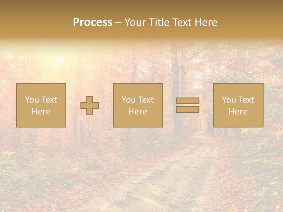 Color Fall Path PowerPoint Template