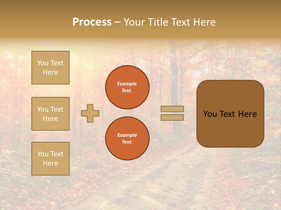 Color Fall Path PowerPoint Template