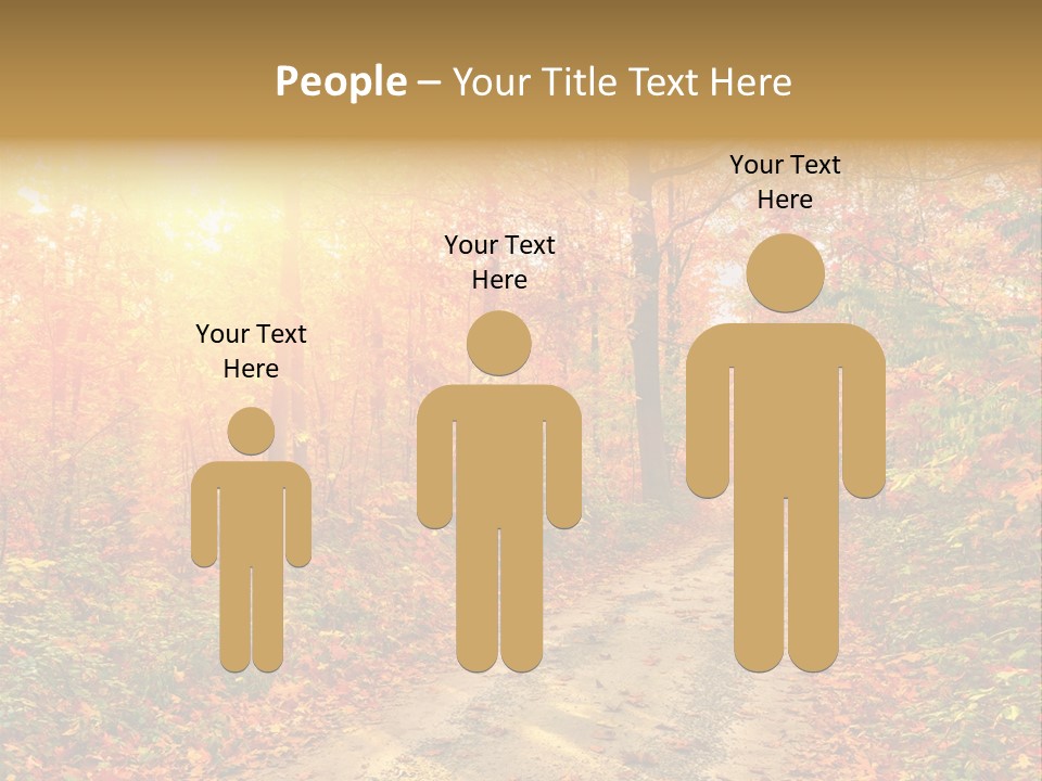 Color Fall Path PowerPoint Template