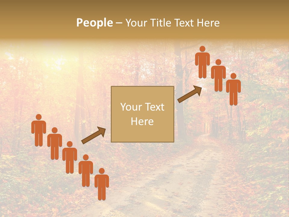 Color Fall Path PowerPoint Template