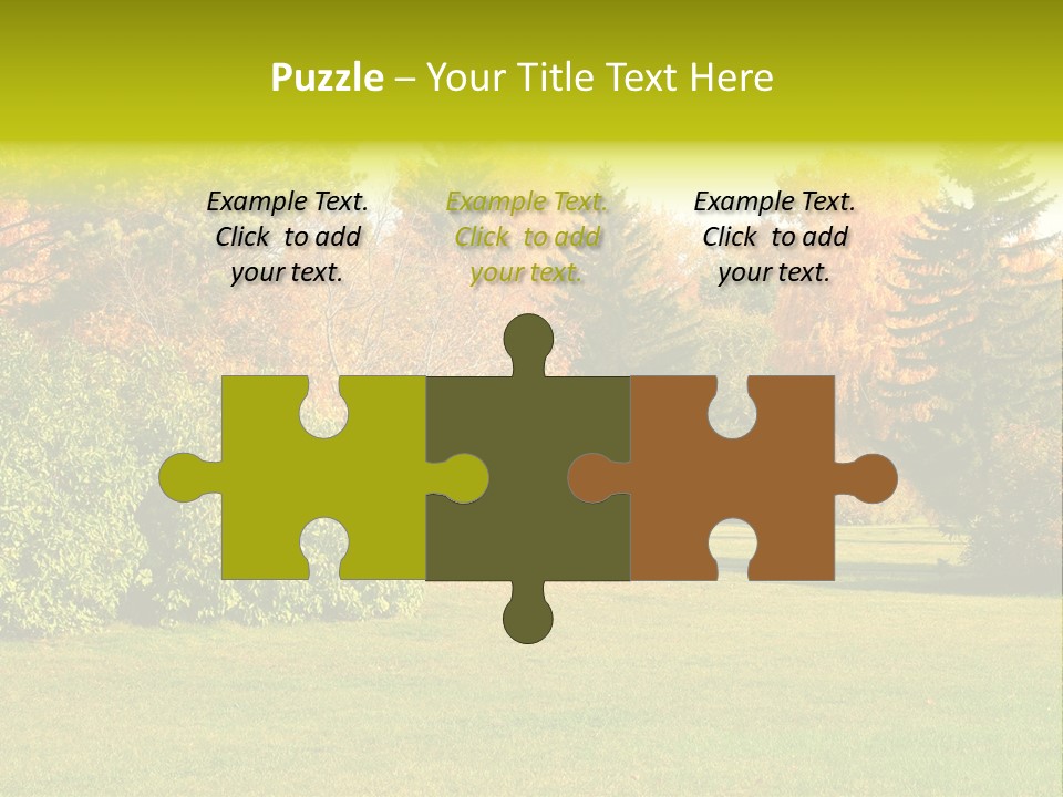 Copse Bushes Thicket PowerPoint Template