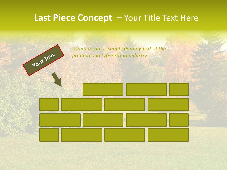 Copse Bushes Thicket PowerPoint Template