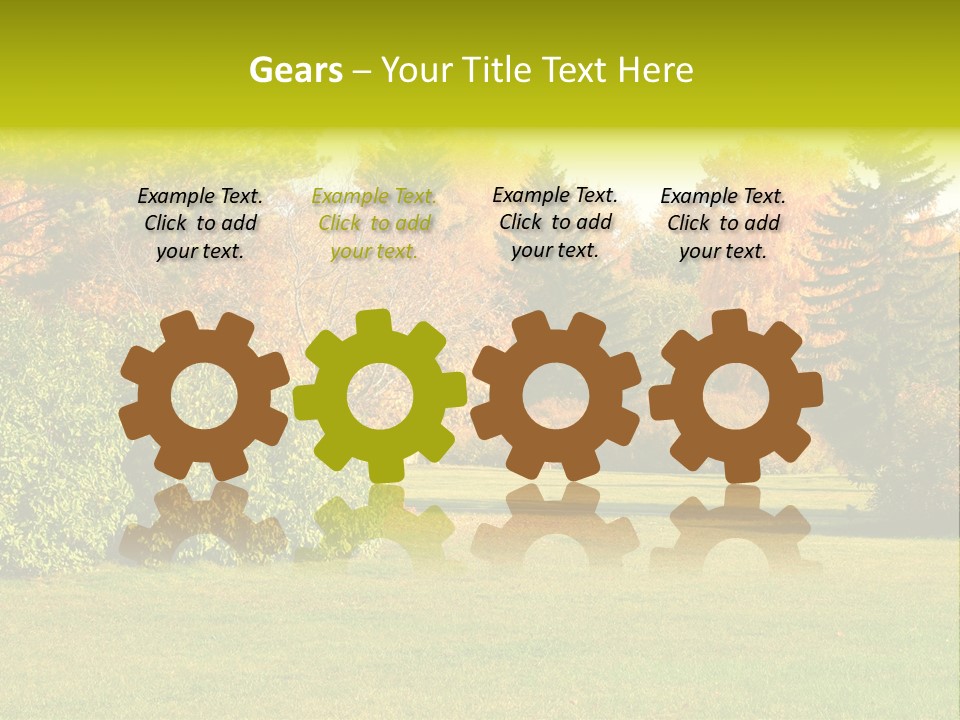 Copse Bushes Thicket PowerPoint Template