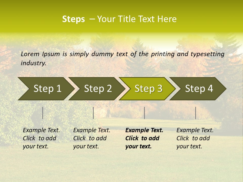 Copse Bushes Thicket PowerPoint Template