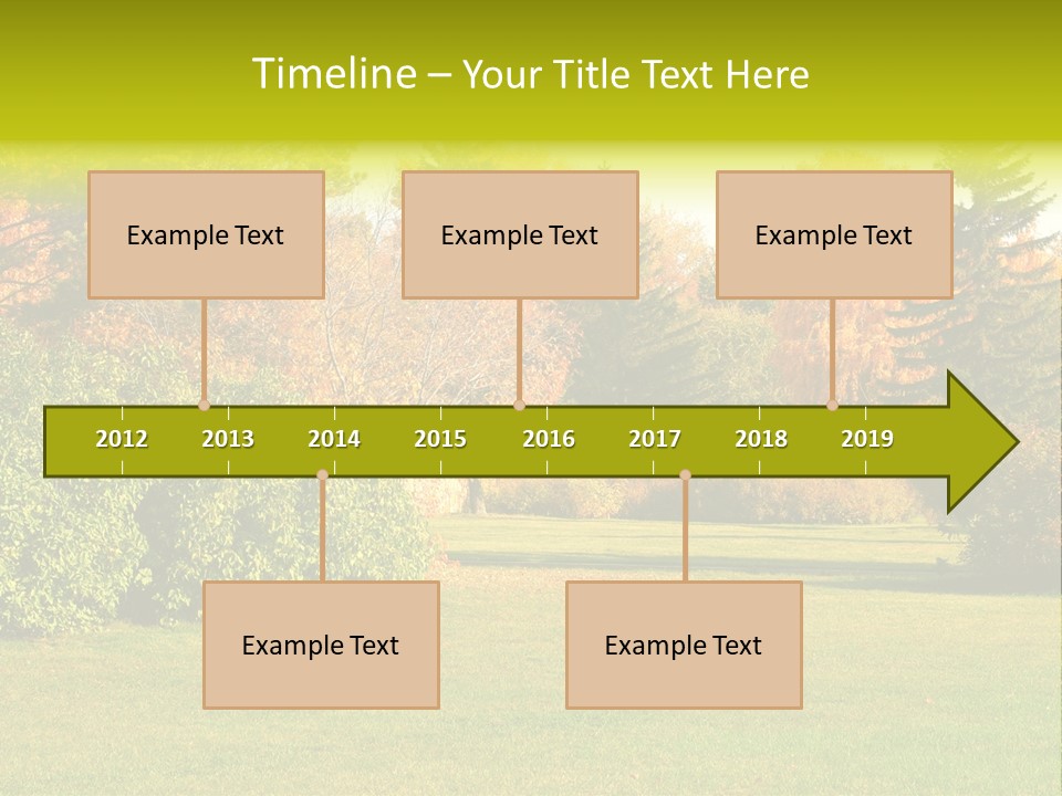 Copse Bushes Thicket PowerPoint Template