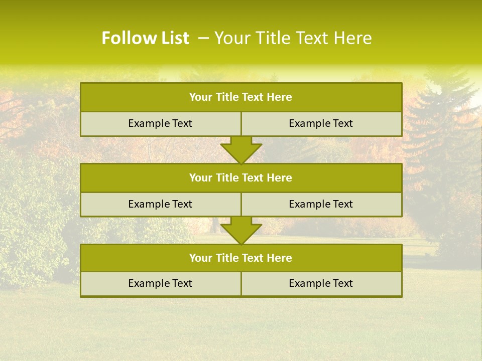 Copse Bushes Thicket PowerPoint Template