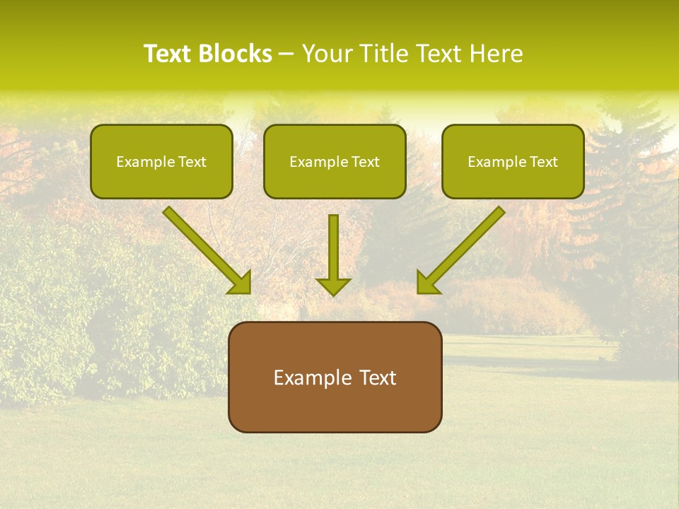Copse Bushes Thicket PowerPoint Template