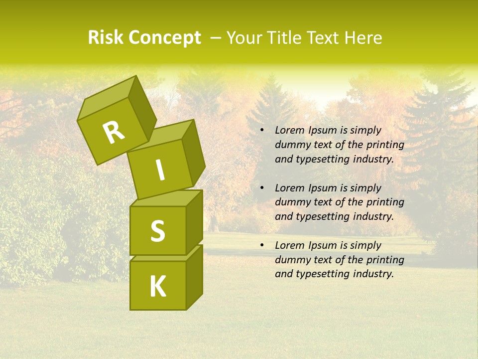 Copse Bushes Thicket PowerPoint Template