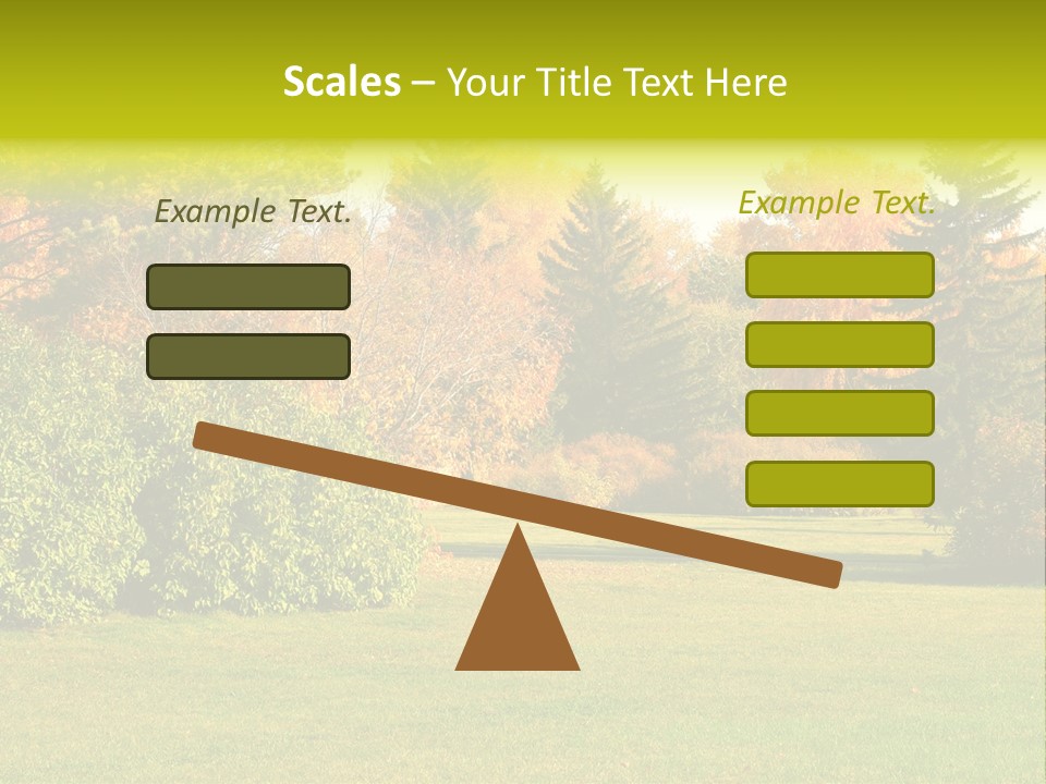 Copse Bushes Thicket PowerPoint Template