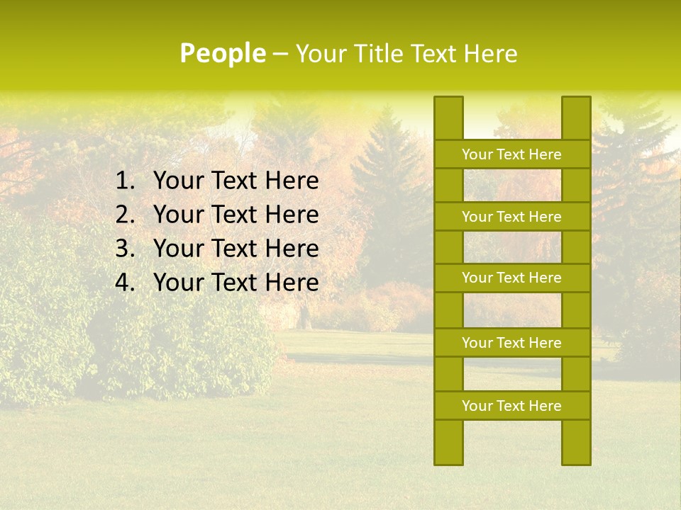 Copse Bushes Thicket PowerPoint Template