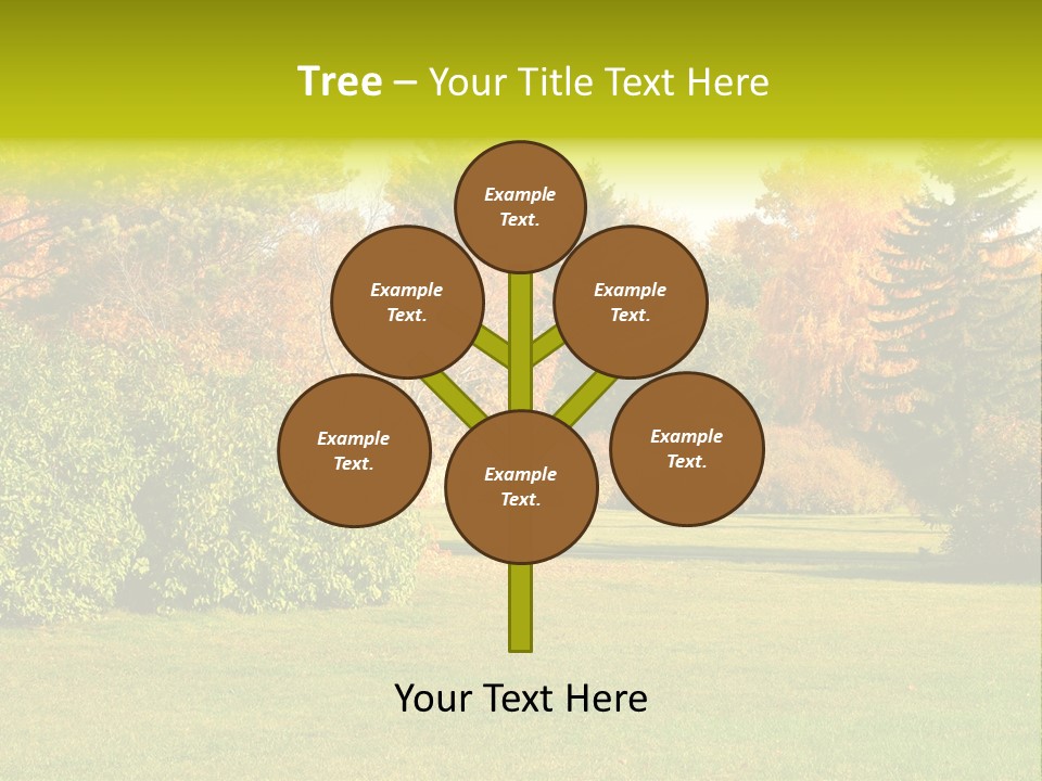 Copse Bushes Thicket PowerPoint Template