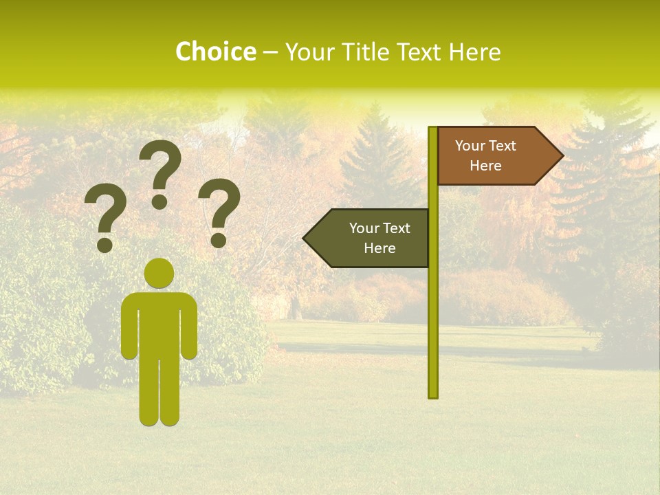 Copse Bushes Thicket PowerPoint Template