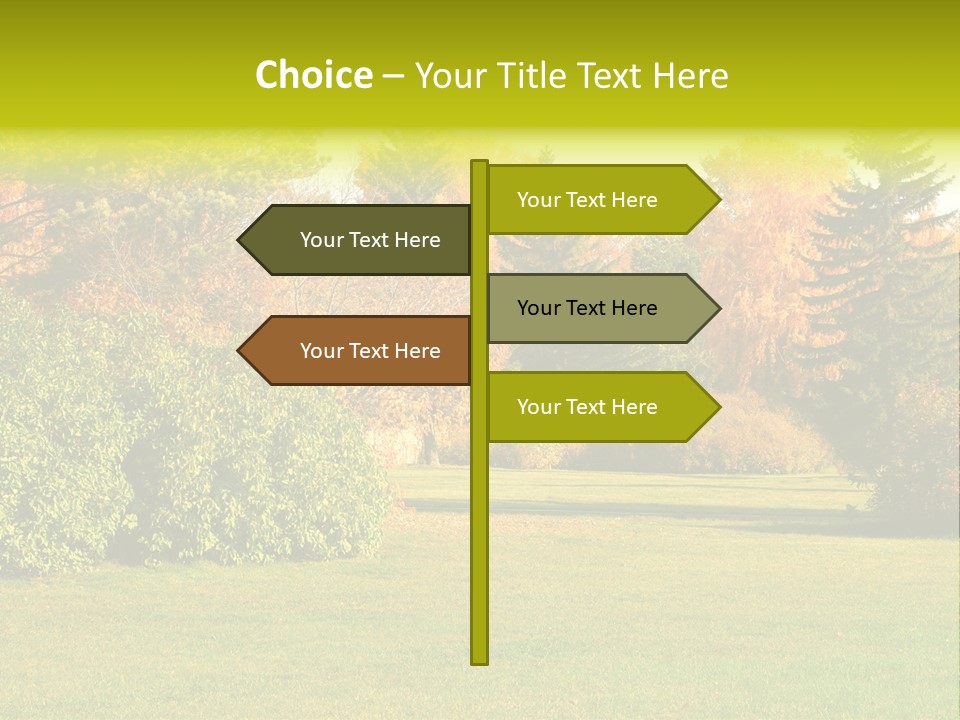 Copse Bushes Thicket PowerPoint Template
