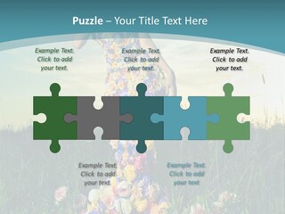 Standing Freedom Meadow PowerPoint Template