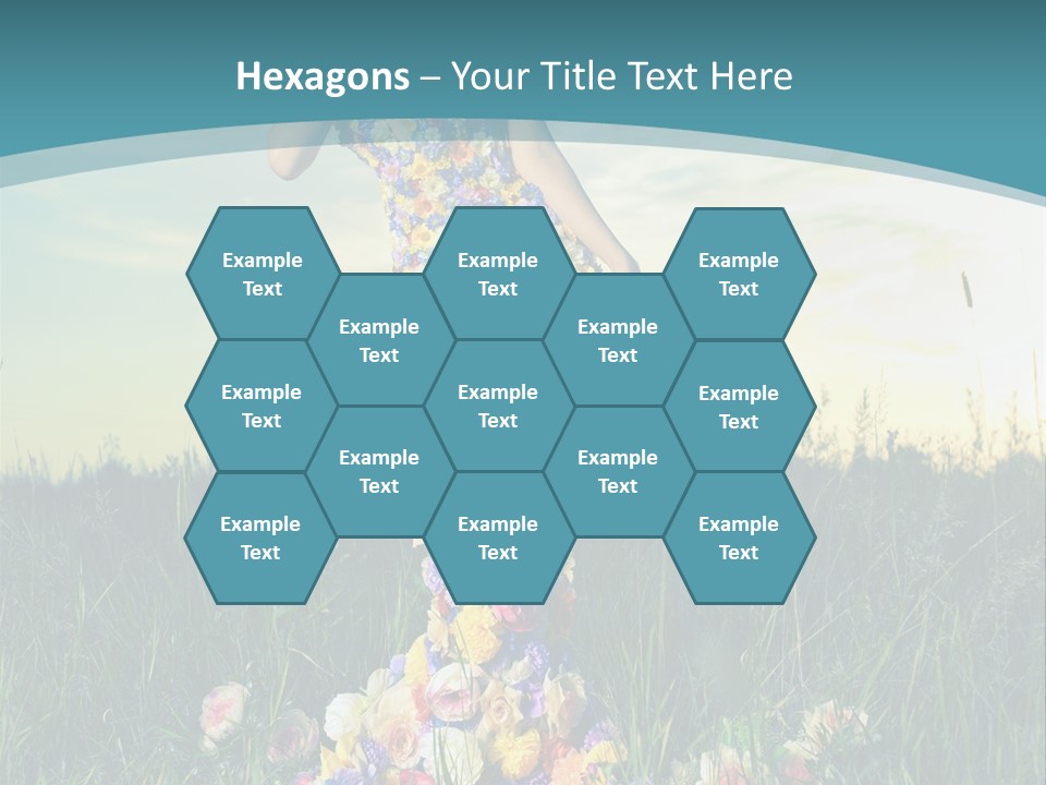Standing Freedom Meadow PowerPoint Template