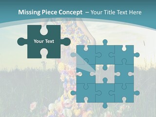 Standing Freedom Meadow PowerPoint Template