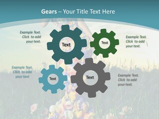 Standing Freedom Meadow PowerPoint Template