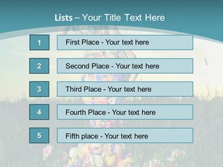 Standing Freedom Meadow PowerPoint Template