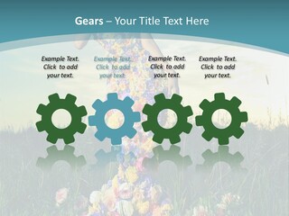 Standing Freedom Meadow PowerPoint Template