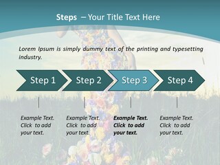 Standing Freedom Meadow PowerPoint Template
