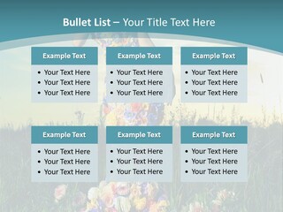 Standing Freedom Meadow PowerPoint Template