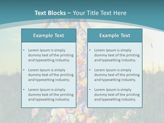 Standing Freedom Meadow PowerPoint Template