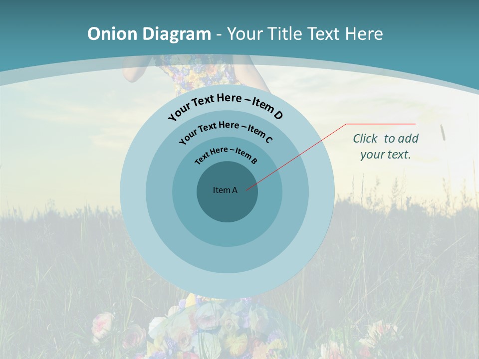 Standing Freedom Meadow PowerPoint Template