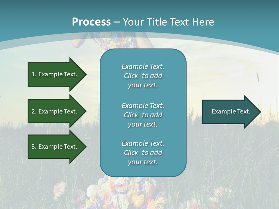 Standing Freedom Meadow PowerPoint Template