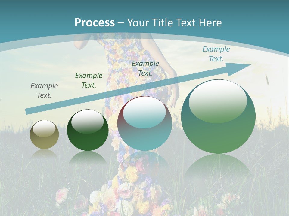 Standing Freedom Meadow PowerPoint Template
