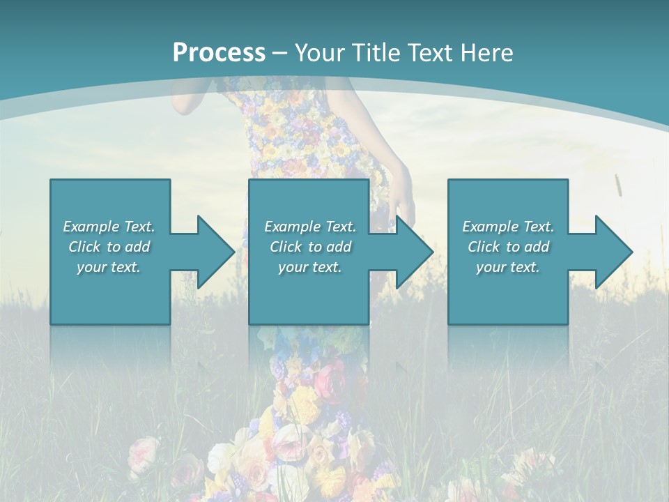 Standing Freedom Meadow PowerPoint Template