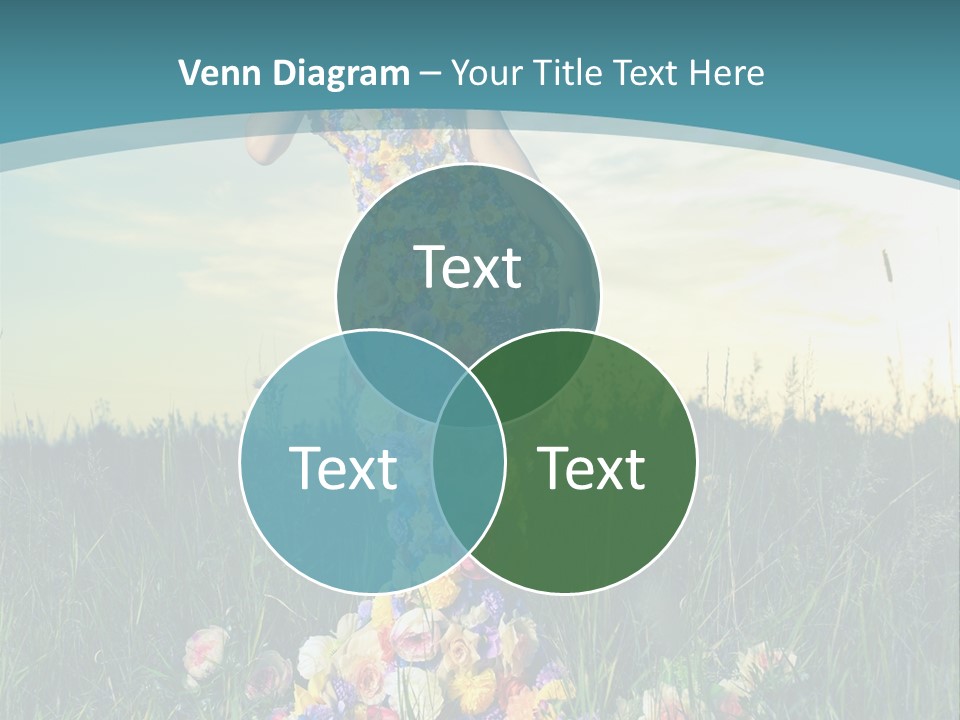 Standing Freedom Meadow PowerPoint Template