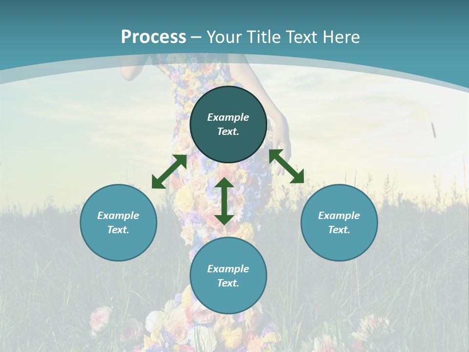 Standing Freedom Meadow PowerPoint Template