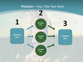 Standing Freedom Meadow PowerPoint Template