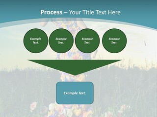 Standing Freedom Meadow PowerPoint Template