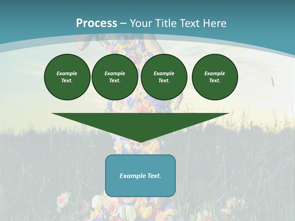 Standing Freedom Meadow PowerPoint Template