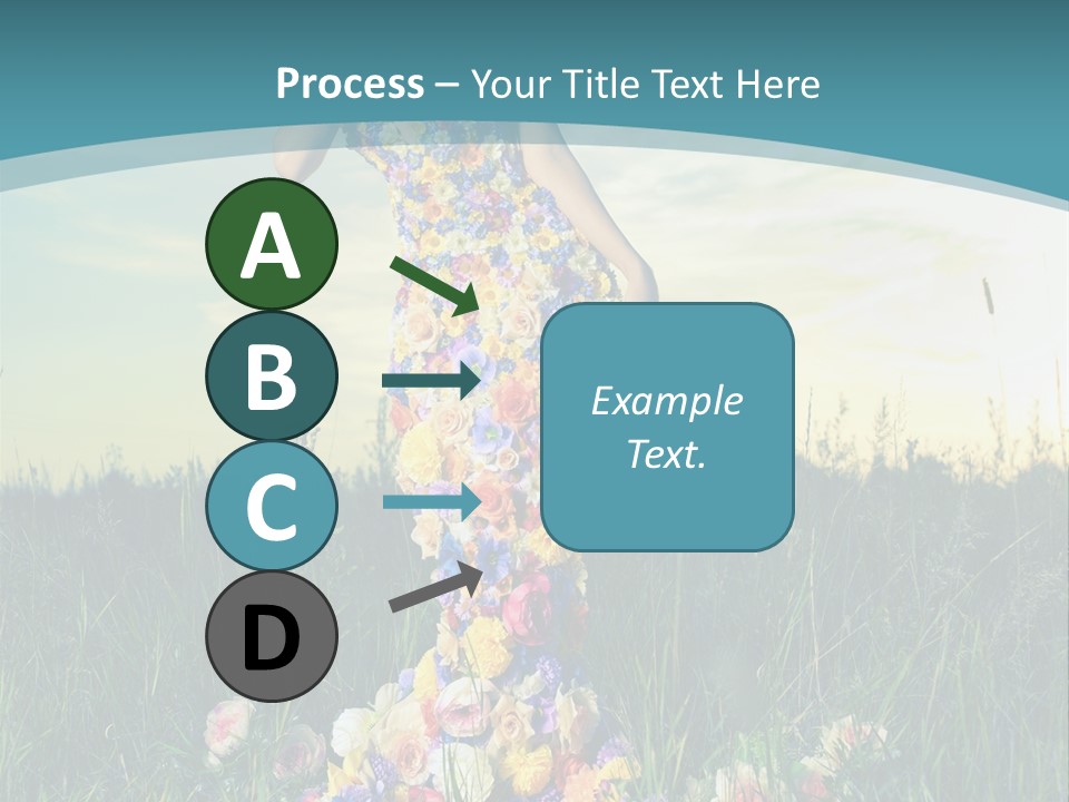 Standing Freedom Meadow PowerPoint Template