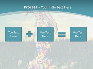 Standing Freedom Meadow PowerPoint Template