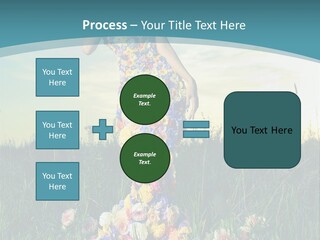 Standing Freedom Meadow PowerPoint Template