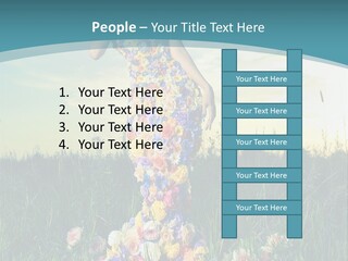 Standing Freedom Meadow PowerPoint Template