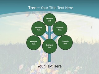 Standing Freedom Meadow PowerPoint Template