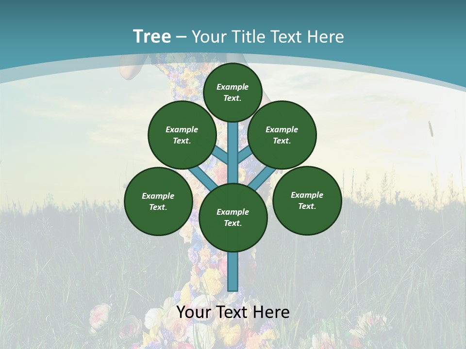 Standing Freedom Meadow PowerPoint Template