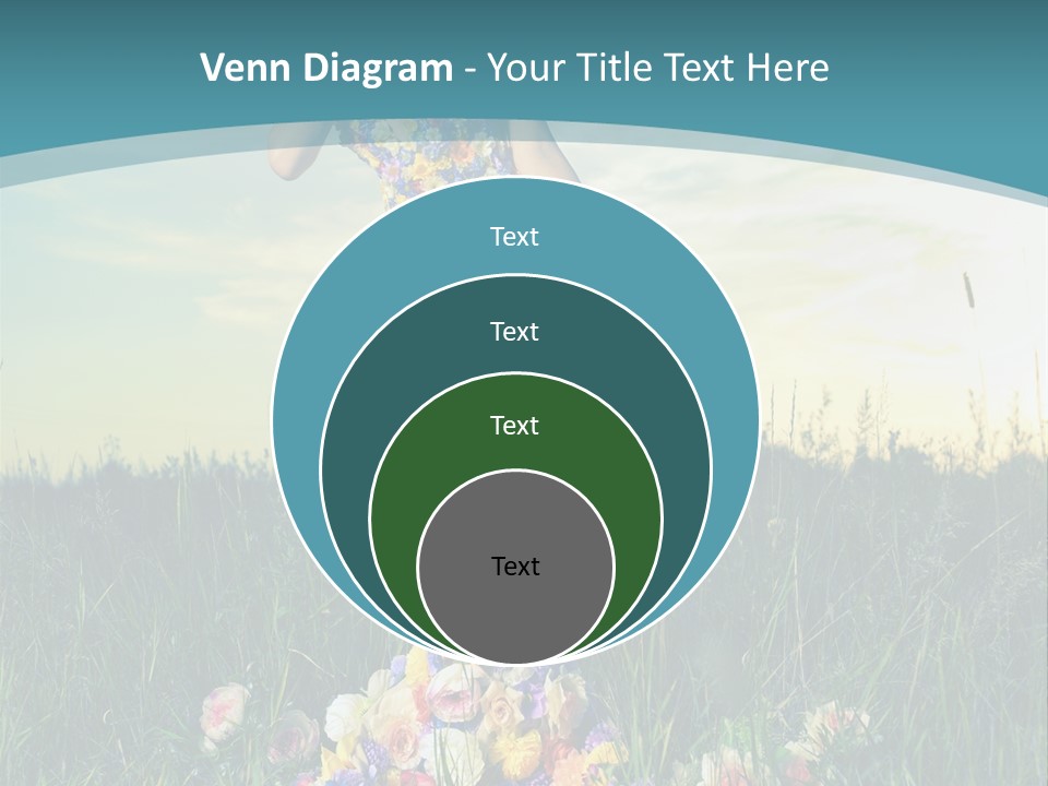 Standing Freedom Meadow PowerPoint Template
