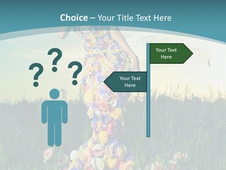 Standing Freedom Meadow PowerPoint Template