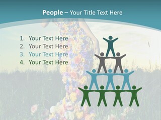 Standing Freedom Meadow PowerPoint Template