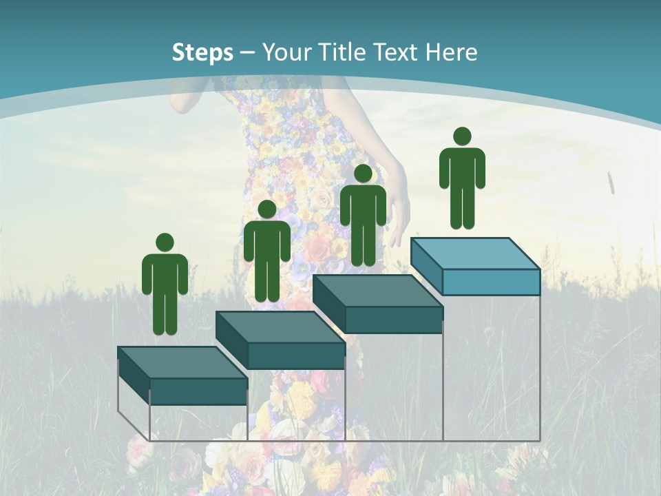 Standing Freedom Meadow PowerPoint Template