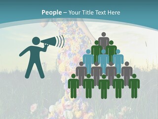 Standing Freedom Meadow PowerPoint Template